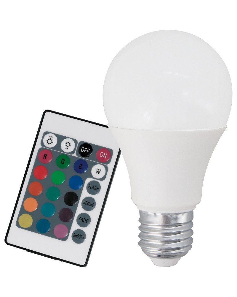 Світлодіодна лампа Eglo 10107 A60 9W RGB 220V E27