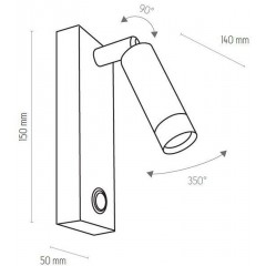 Бра спрямованого світла TK LIGHTING 1302