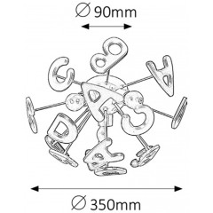 Дитяча люстра Rabalux 4608 Abc