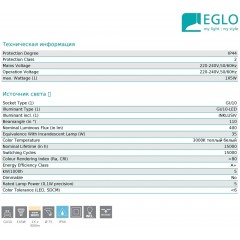 Точковий врізний світильник Eglo 93217 Igoa