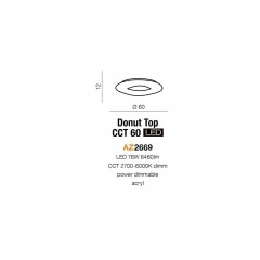 Стельовий світильник Azzardo AZ2669 Donut Top 60 CCT
