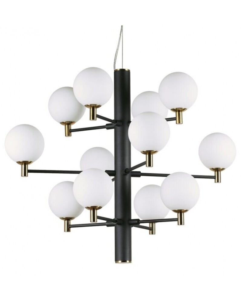Люстра сучасна Ideal lux 197319 Copernico SP12 Nero