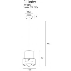 Люстра-підвіс Maxlight P0349 C-LINDER