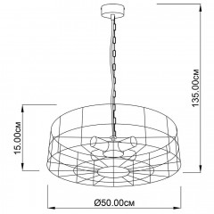 Люстра сучасна Imperium Light Fan 77450.05.05