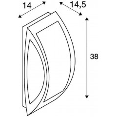 Настінний вуличний світильник SLV 230444
