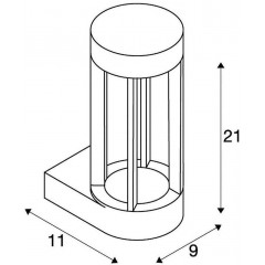 Настінний вуличний світильник SLV 231805