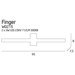 Підсвітка для картин і дзеркал Maxlight W0215 Finger