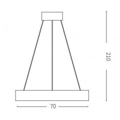 Люстра сучасна Ideal lux 245713 Oracle SP1 Square D70 Nero