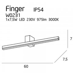 Підсвітка для картин і дзеркал Maxlight W0231 Finger