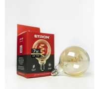 Лампа світлодіодна ETRON Filament 1-EFP-166 G125 Vintage 7W 2700K E27
