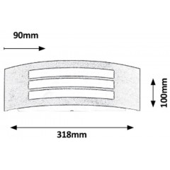 Настінний вуличний світильник Rabalux 8511 Roma