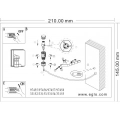 Світильник вуличний Eglo 97455 Faedo 3