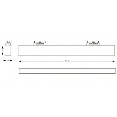 Світильник для магнітної системи Ideal lux 223032 Arca Wide 60CM 4000K