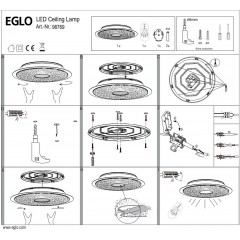 Стельовий світильник Eglo 98769 Lanciano-C