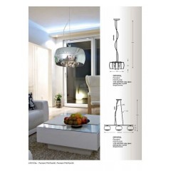 Декоративна настільна лампа Zuma Line T0076-03E-F4FZ Crystal