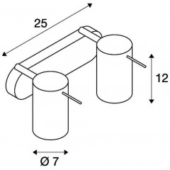 Спот з двома лампами SLV 147412