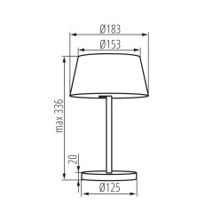 Декоративна настільна лампа Kanlux 33220 Daibo LED T-B