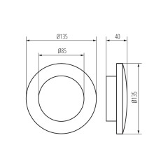 Вулична підсвітка фасаду Kanlux 29251 Forro LED EL 8W-W