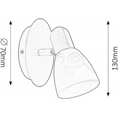 Бра спрямованого світла Rabalux 6635 Harmony Lux