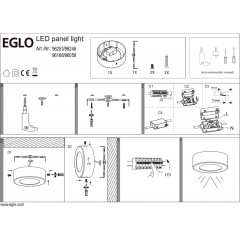 Точковий накладний світильник Eglo 96058 Fueva 1