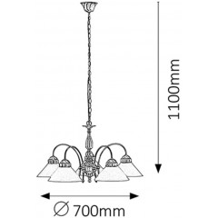 Люстра класична Rabalux 2705 Marian