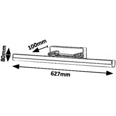 Підсвітка для картин і дзеркал Rabalux 5727 SILAS
