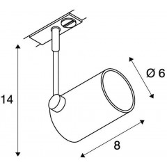 Світильник для трекової системи SLV 143440