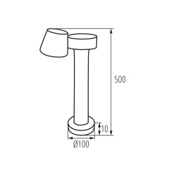 Вулична підсвітка фасаду Kanlux 32532 Dromi LED 50 7W-GR