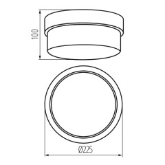 Стельовий світильник Kanlux Tuna S1101-W (04260)