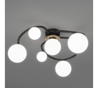 Люстра сучасна стельова Svoji SV0049-7P BK+GD