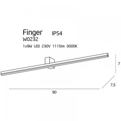 Підсвітка для картин і дзеркал Maxlight W0232 Finger