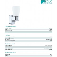 Світильник для ванної Eglo 94988 Cailin