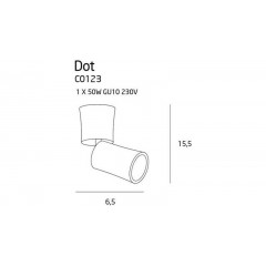 Точковий накладний світильник Maxlight C0123 Dot