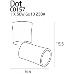 Точковий накладний світильник Maxlight C0157 Dot