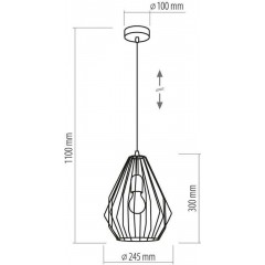 Люстра-підвіс TK lighting 2257 Brylant Black