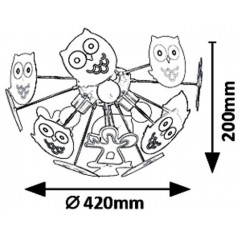 Дитяча люстра Rabalux 6389 BIRDY