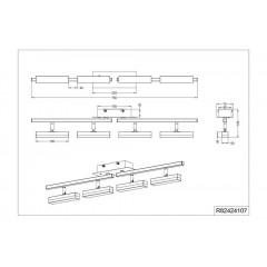Спот з чотирма лампами Trio Bondy R82424107