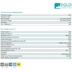 Світильник для ванної Eglo 94617 Torretta