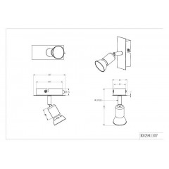 Бра спрямованого світла Trio Nimes R82941107