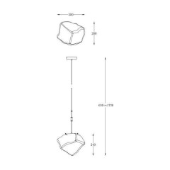 Люстра-підвіс Zuma Line Rock Pendant P0488-01M-SEAC