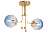 Люстра сучасна стельова PikART 6162-2 BRASS GLASS