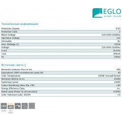 Спот з чотирма лампами Eglo 93812 Lianello