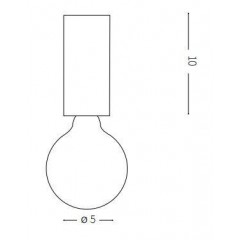 Точковий накладний світильник Ideal lux 233017 Petit PL1 Cromo