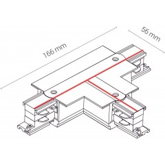 Елемент трекової системи Nowodvorski 8245 CTLS RECESSED POWER T CONNECTOR RIGHT 1 (T-R1) WHITE CN