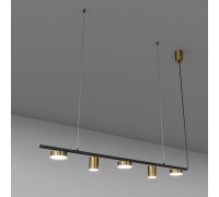 Люстра сучасна Svoji SV0063-5 BK+GD 4000K