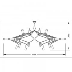 Люстра декоративна PikART 3884-1 PANORAMA