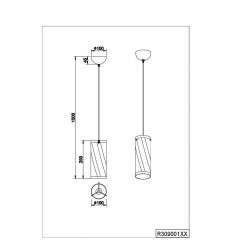 Люстра-підвіс Trio Farina R30900132