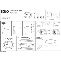 Стельовий світильник Eglo SARSINA-A 98209