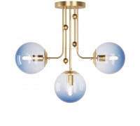 Люстра сучасна стельова PikART 6165-1 BRASS GLASS