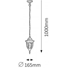 Вуличний підвісний світильник Rabalux 8344 Milano